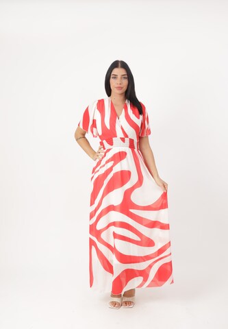 Elara Summer dress in Red: front