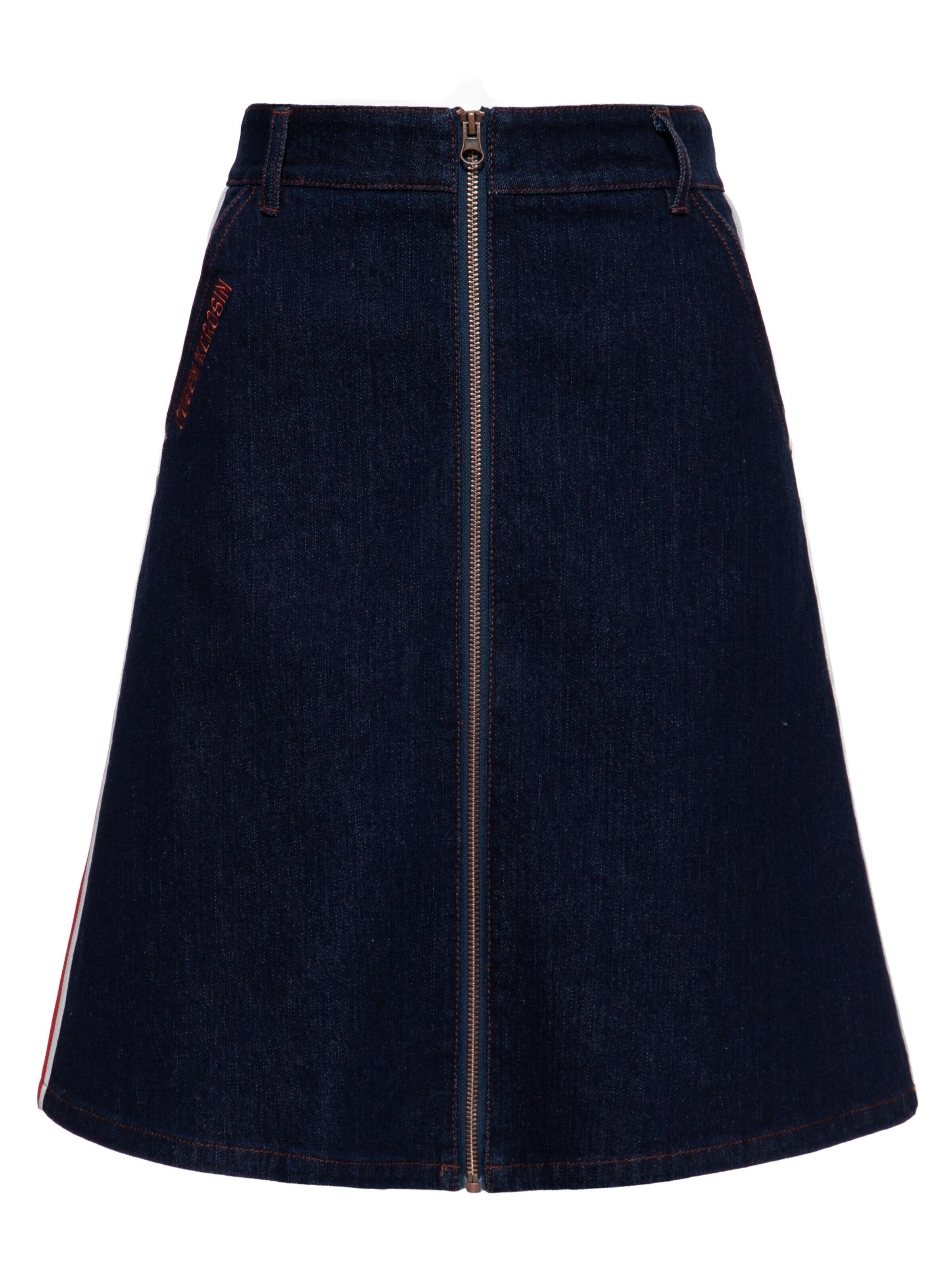 Queen Kerosin Skirt 'Racing Queen' in Blue: front