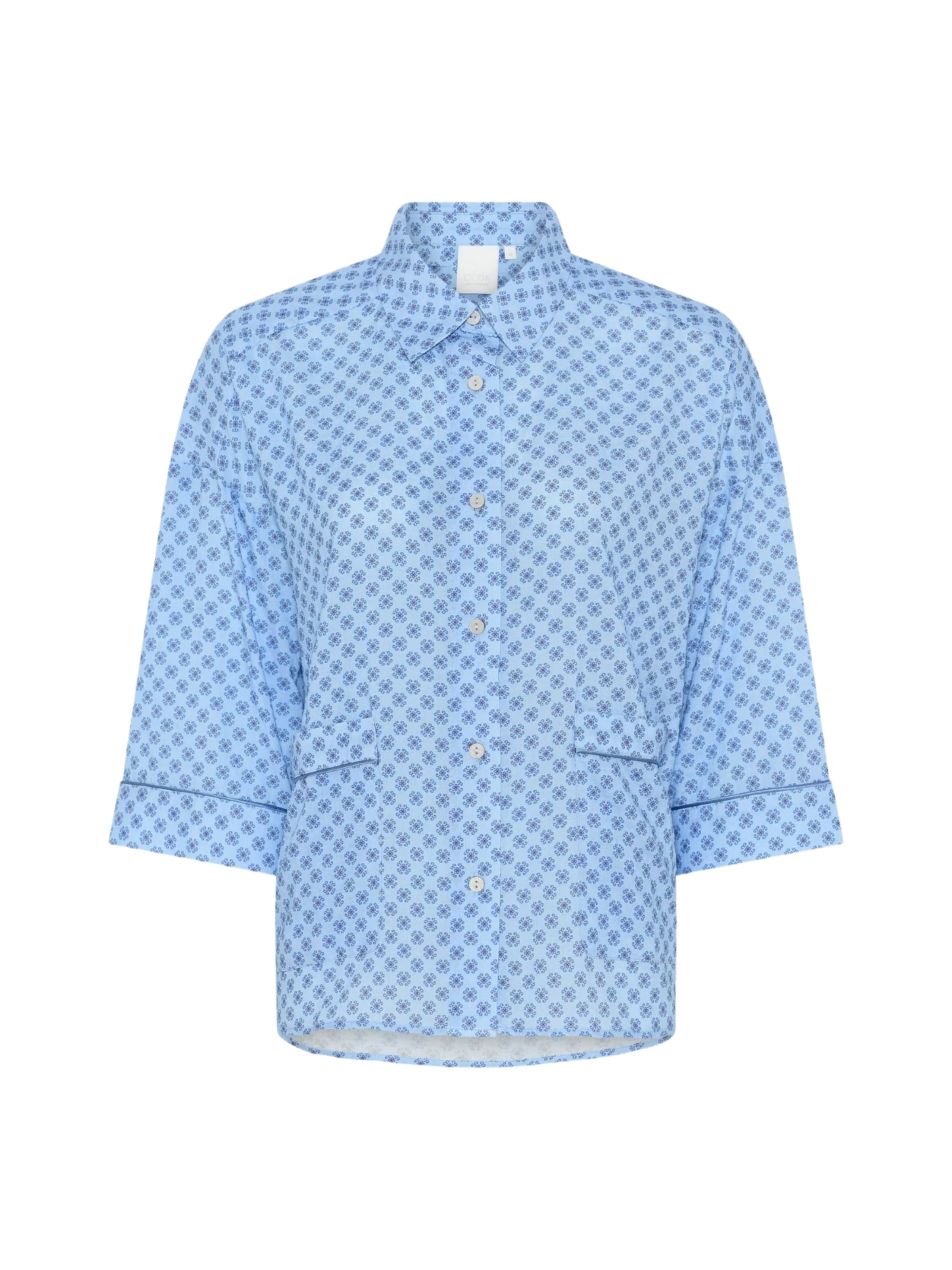 Camicia da donna di CCDK Copenhagen in blu: frontale