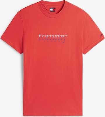 Tommy Jeans Majica | rdeča barva: sprednja stran
