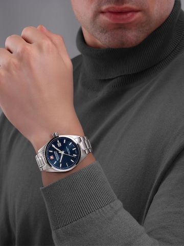 SWISS MILITARY HANOWA Analog watch 'Pioneer' in Silver