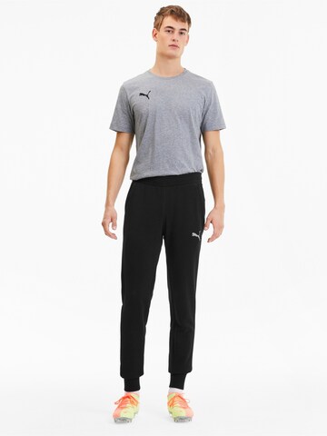 PUMA Tapered Workout Pants 'TeamGoal 23' in Black