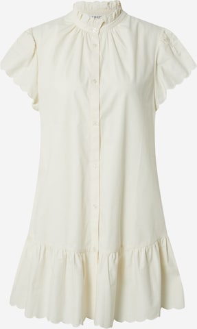 EDITED Shirt Dress 'Agnes' in Beige: front