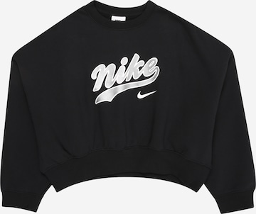 Nike Sportswear Sweatshirt in Schwarz: Vorderseite