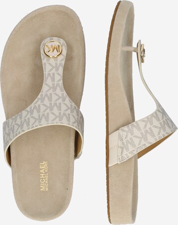 MICHAEL Michael Kors - Chinelos de dedo 'LUCINDA' em branco