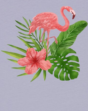 watabout.kids Shirt 'Flamingo' in Lila
