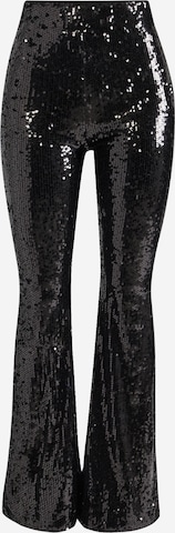 MisspapFlared/zvonoliki kroj Hlače - crna boja: prednji dio