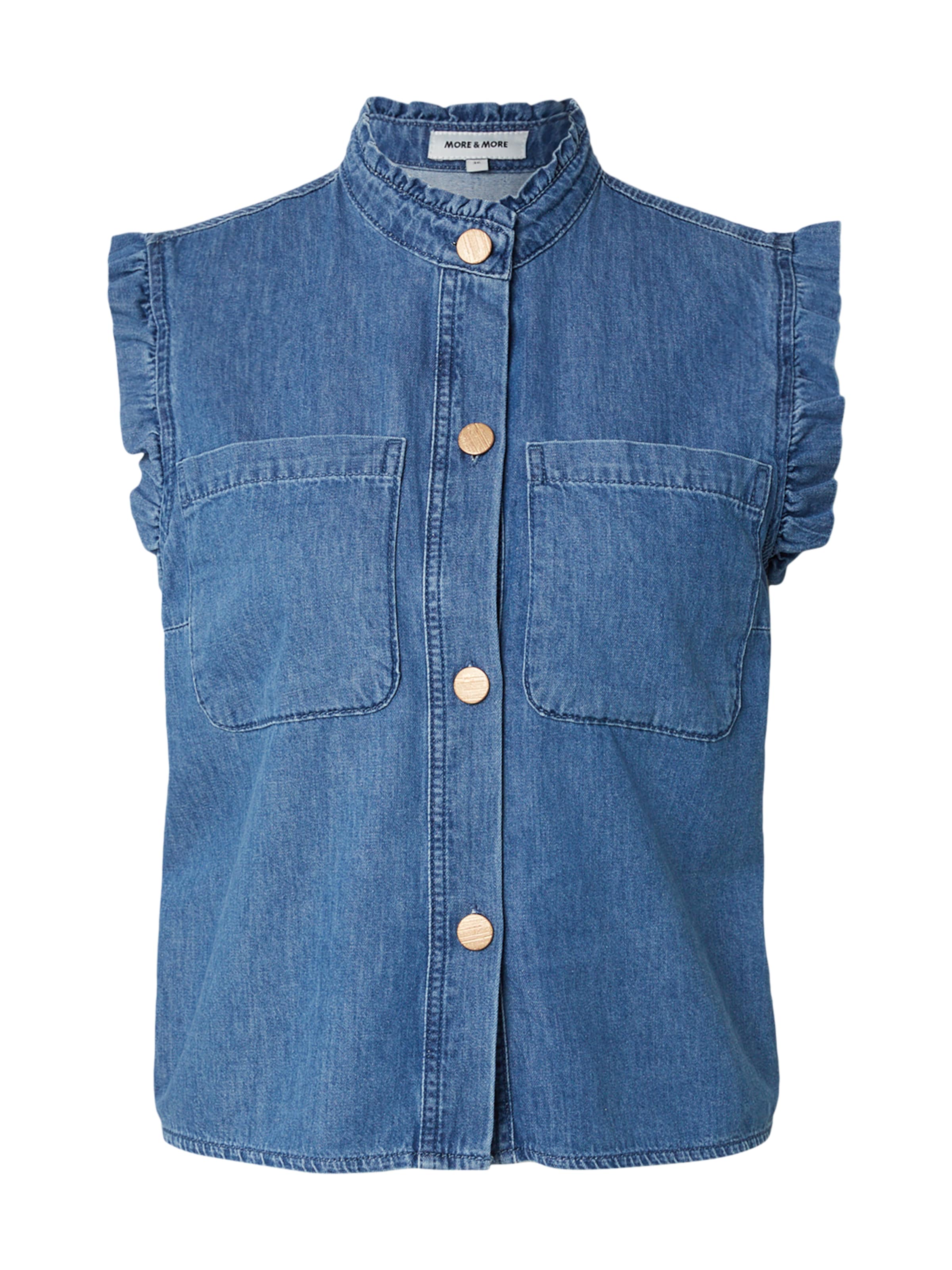MORE & MORE - Blusa en azul: frente
