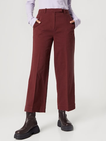 florence by mills exclusive for ABOUT YOU Wide leg Broek 'Mele' in Bruin: voorkant