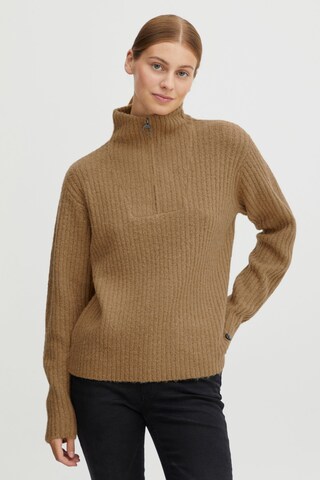 Oxmo Pullover 'Saline' in Braun: predná strana