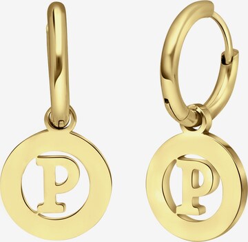 Lucardi Earrings in Gold: front