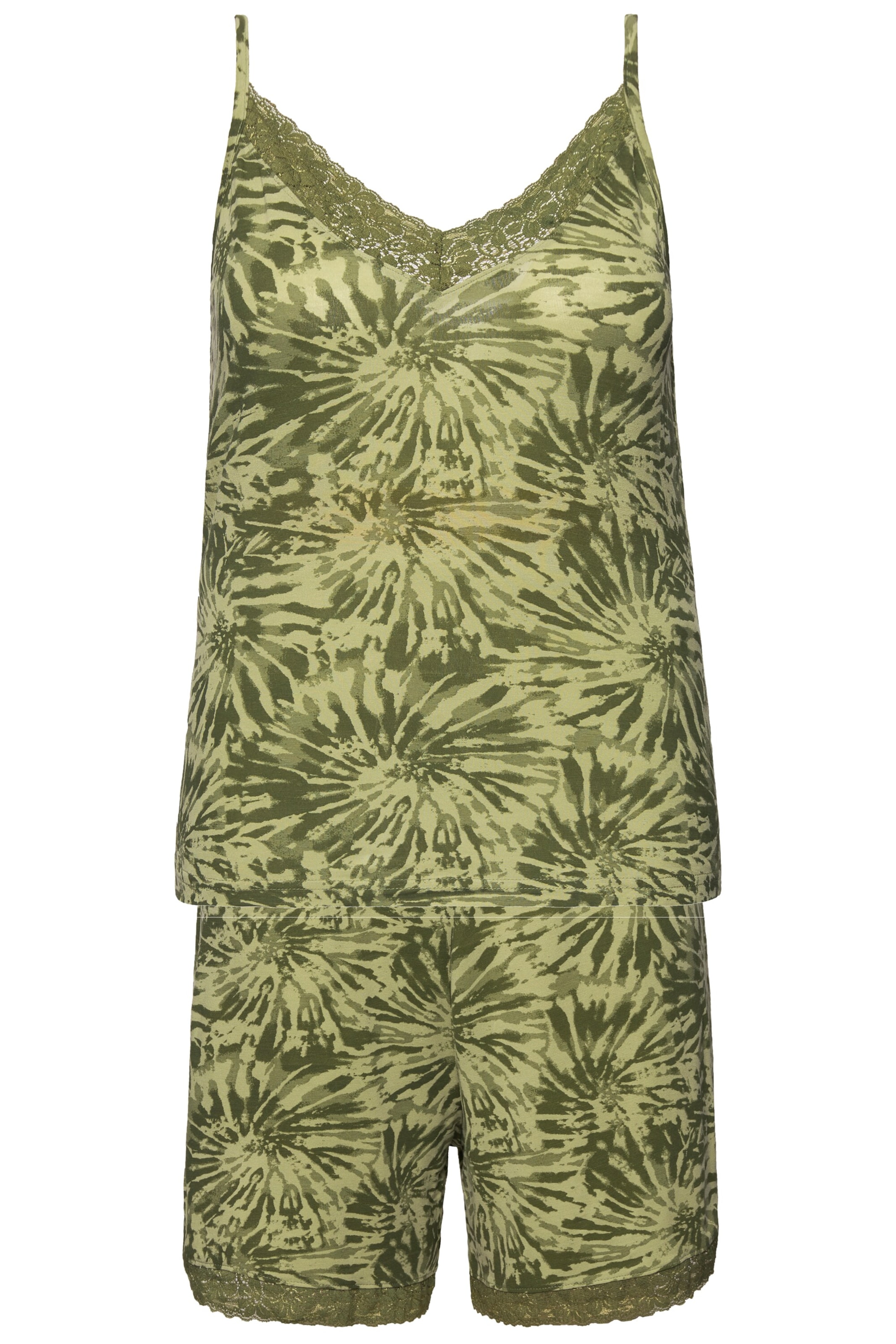 Studio Untold Pyjama in Grün: Vorderseite