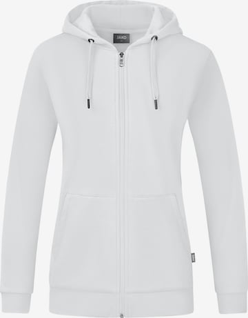 JAKO Athletic Jacket in White: front