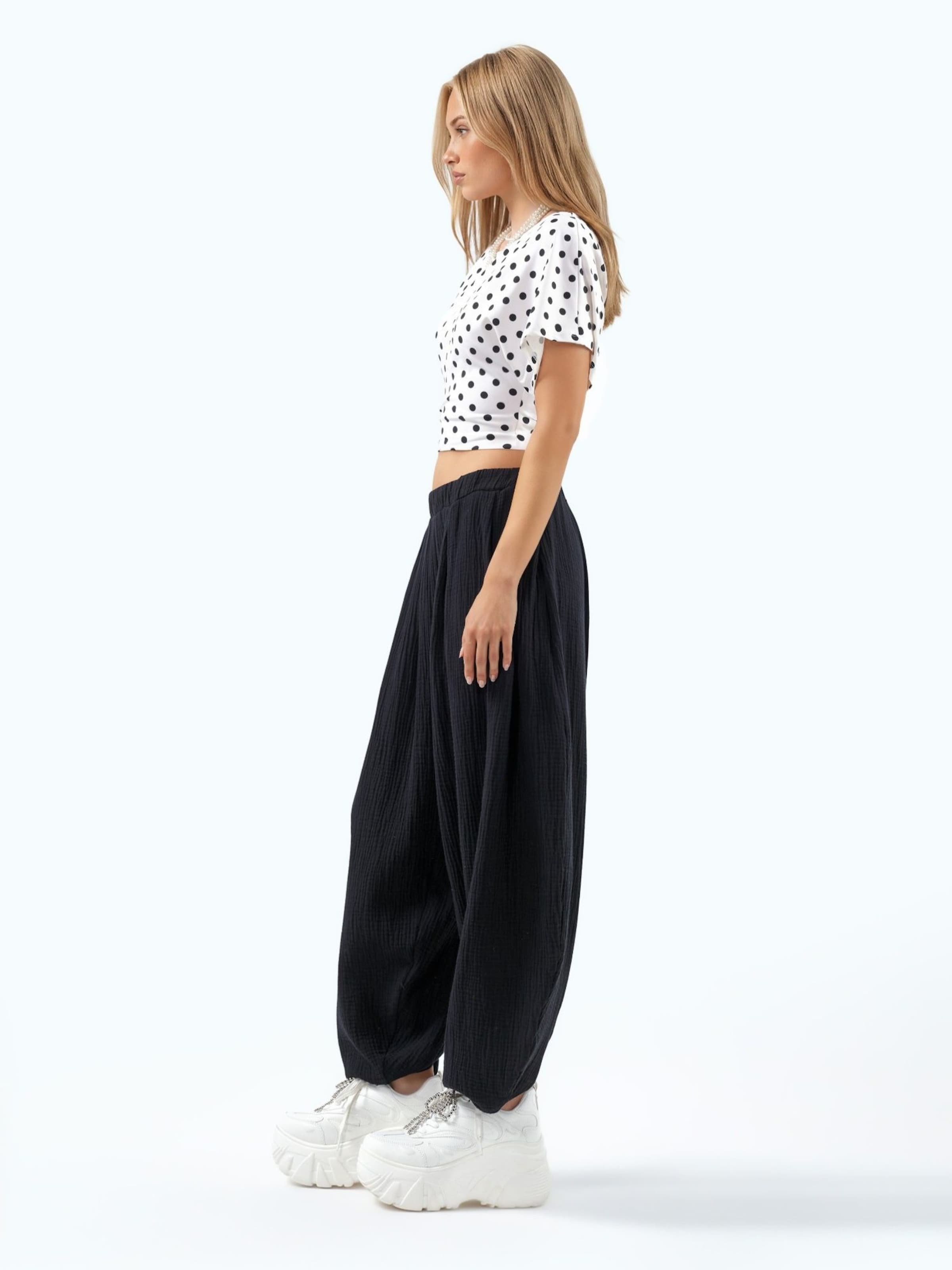 Effilé Pantalon Busem en noir