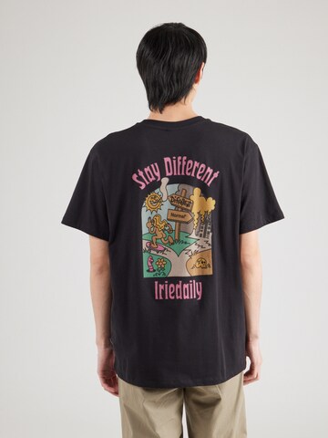 Iriedaily T-Shirt 'Differ Normal' in Schwarz: Vorderseite