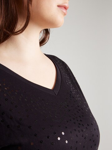 ONLY Carmakoma T-Shirt 'CARALEXIA' in Schwarz