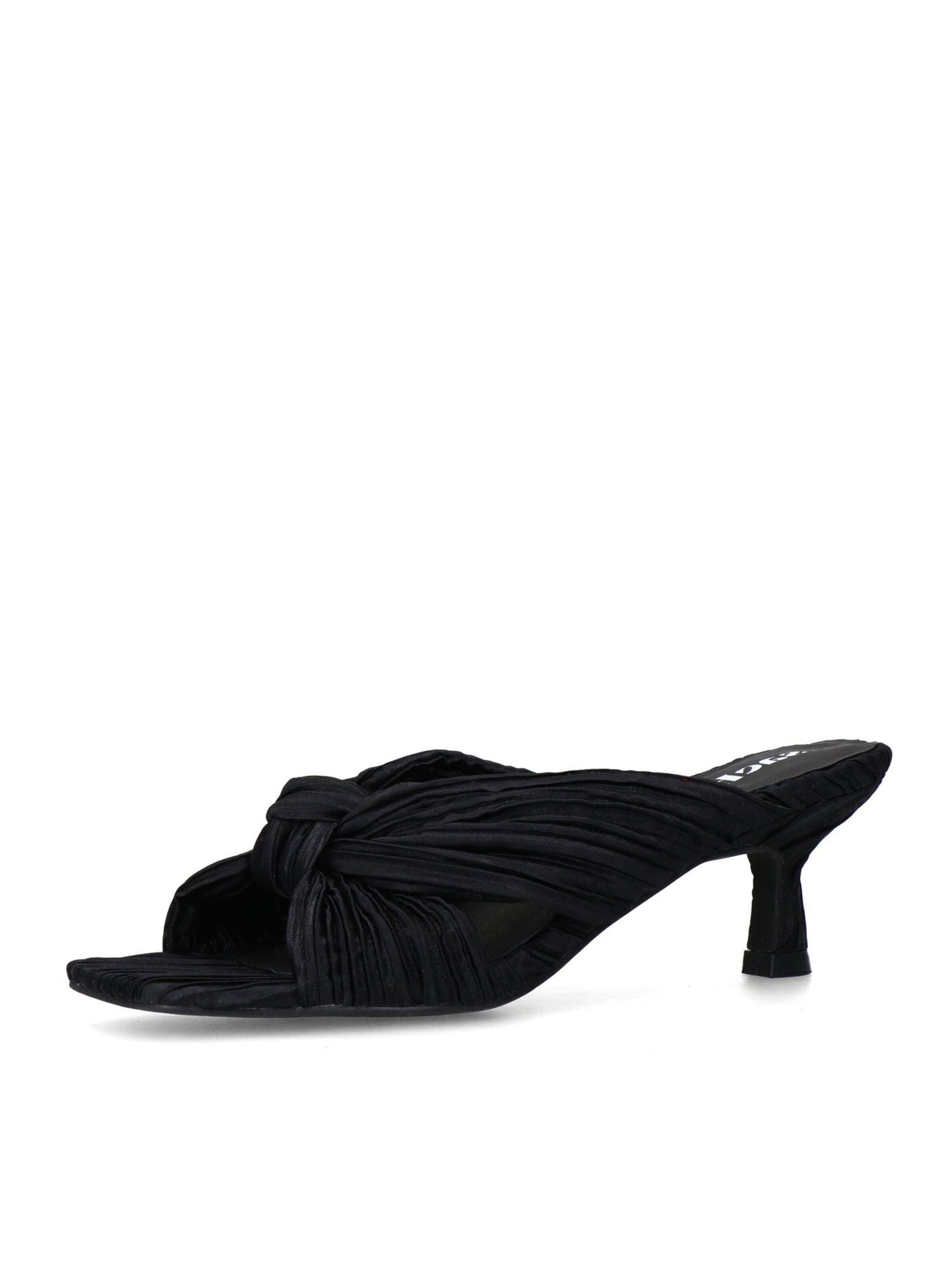 Mule SACHA en noir : devant