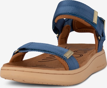WODEN Sandals 'Line' in Blue: front
