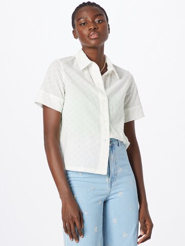 System Action Blouse in White: front