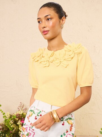 love & roses Majica | rumena barva