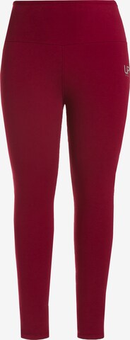 Skinny Leggings Ulla Popken en rouge : devant