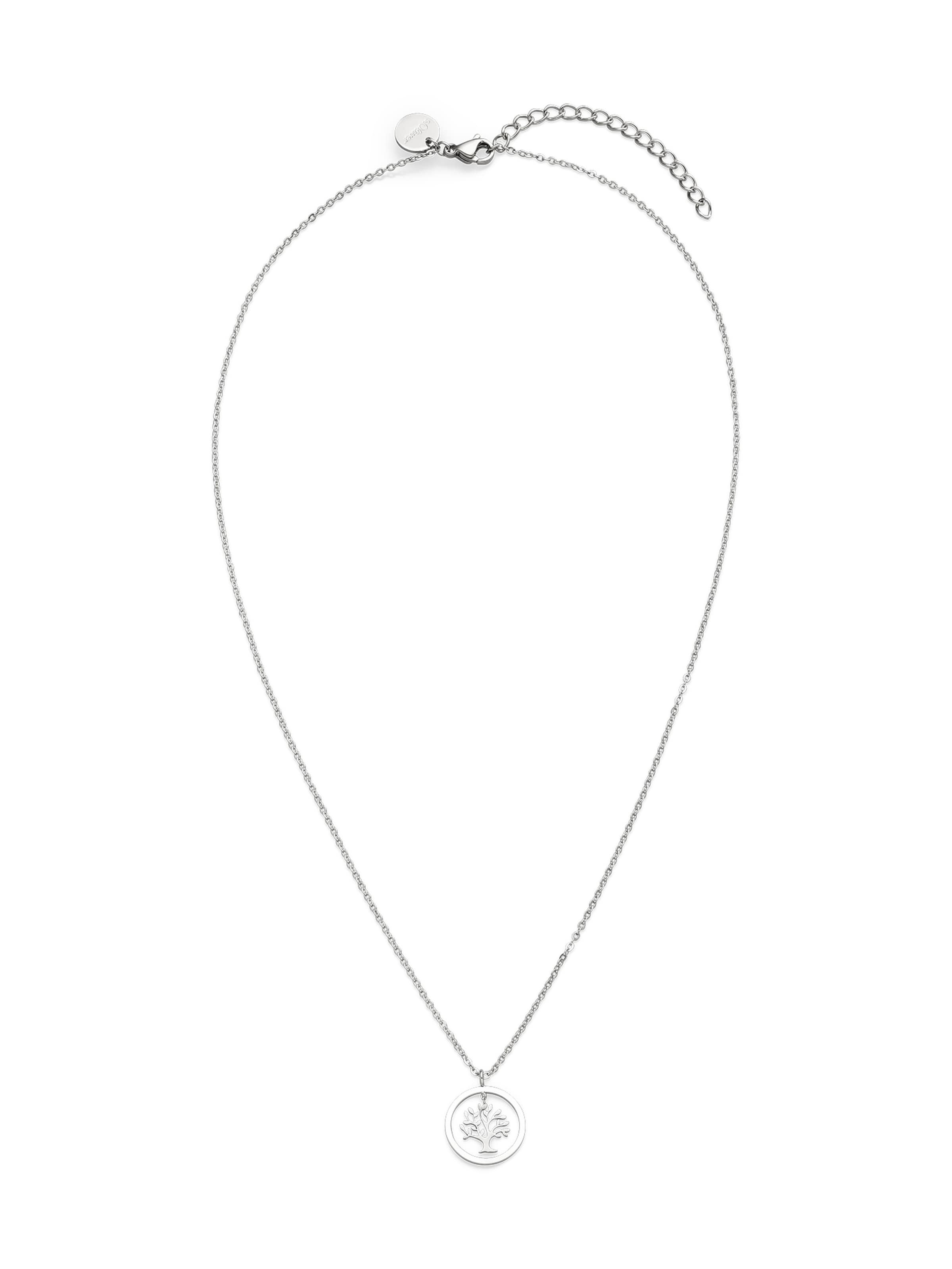 s.Oliver Kette 'Lebenbaum' in silber, Produktansicht