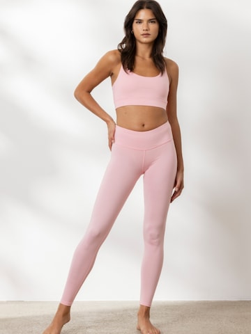 Hey Honey Leggings in Pink: front