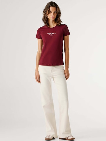 T-shirt 'Virginia' Pepe Jeans en rouge