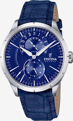 Montre à affichage analogique FESTINA en bleu : devant