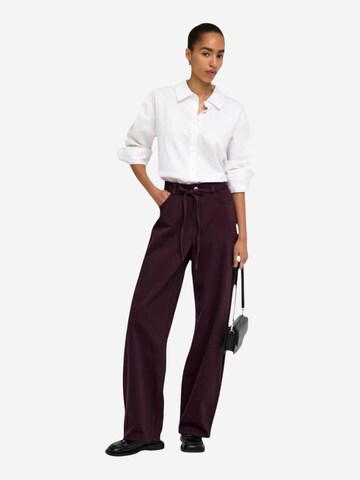 Wide leg Jeans 'ONLGIANNA-SILLA MW ST BELT PANT PNT NOOS 15372521' di ONLY in lilla