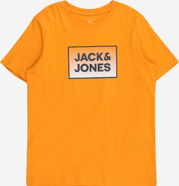 Jack & Jones Junior - Camiseta 'STEEL' en naranja: frente