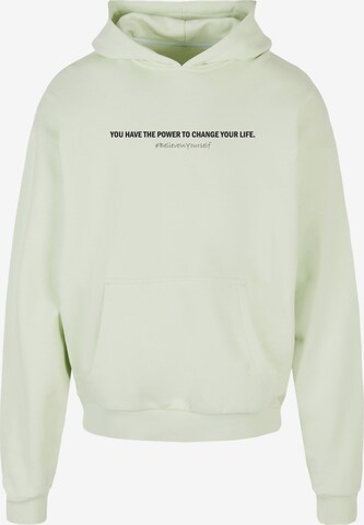 Merchcode Sweatshirt in Groen: voorkant