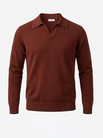 Pull-over Il Lanificio en marron : devant