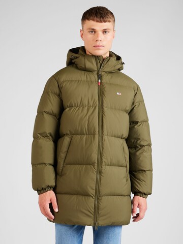 Tommy Jeans Winterjacke in Grün: Vorderseite