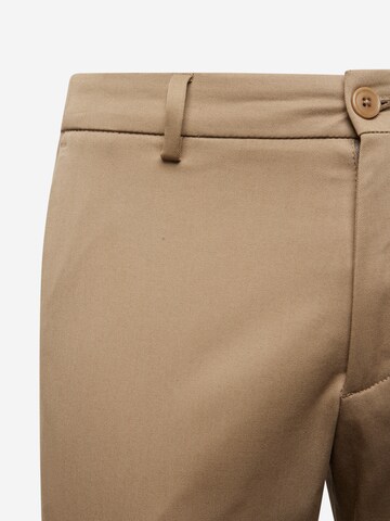 DRYKORNTapered Chino hlače 'AJEND' - smeđa boja