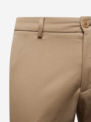 DRYKORN - Tapered Calças chino 'AJEND' em castanho