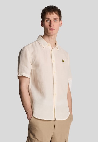 Lyle & Scott Regular fit Overhemd in Wit: voorkant