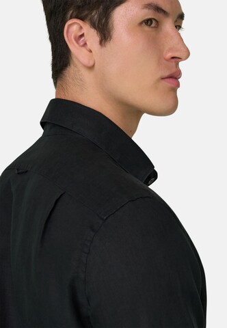 Boggi Milano Regular Fit Hemd in Schwarz