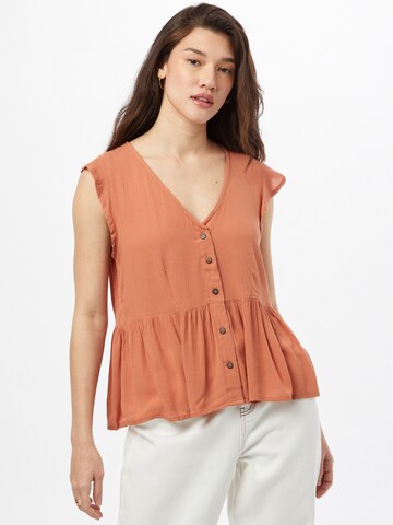 ICHI Blus i orange: framsida