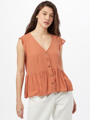 ICHI Blouse in Orange: front