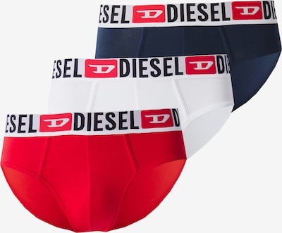 Vyriškos kelnaitės 'ANDRE' iš DIESEL, spalva – tamsiai mėlyna / šviesiai pilka / raudona / balta, Prekių apžvalga