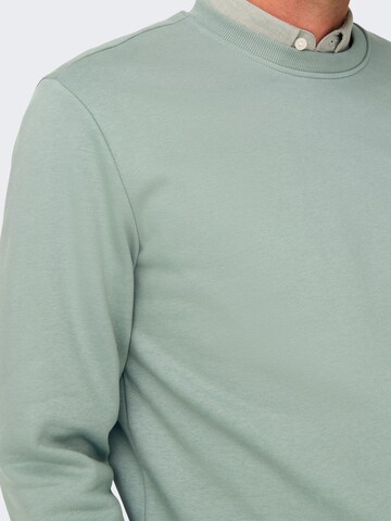 Only & Sons Sweatshirt 'ONSConnor' i grön