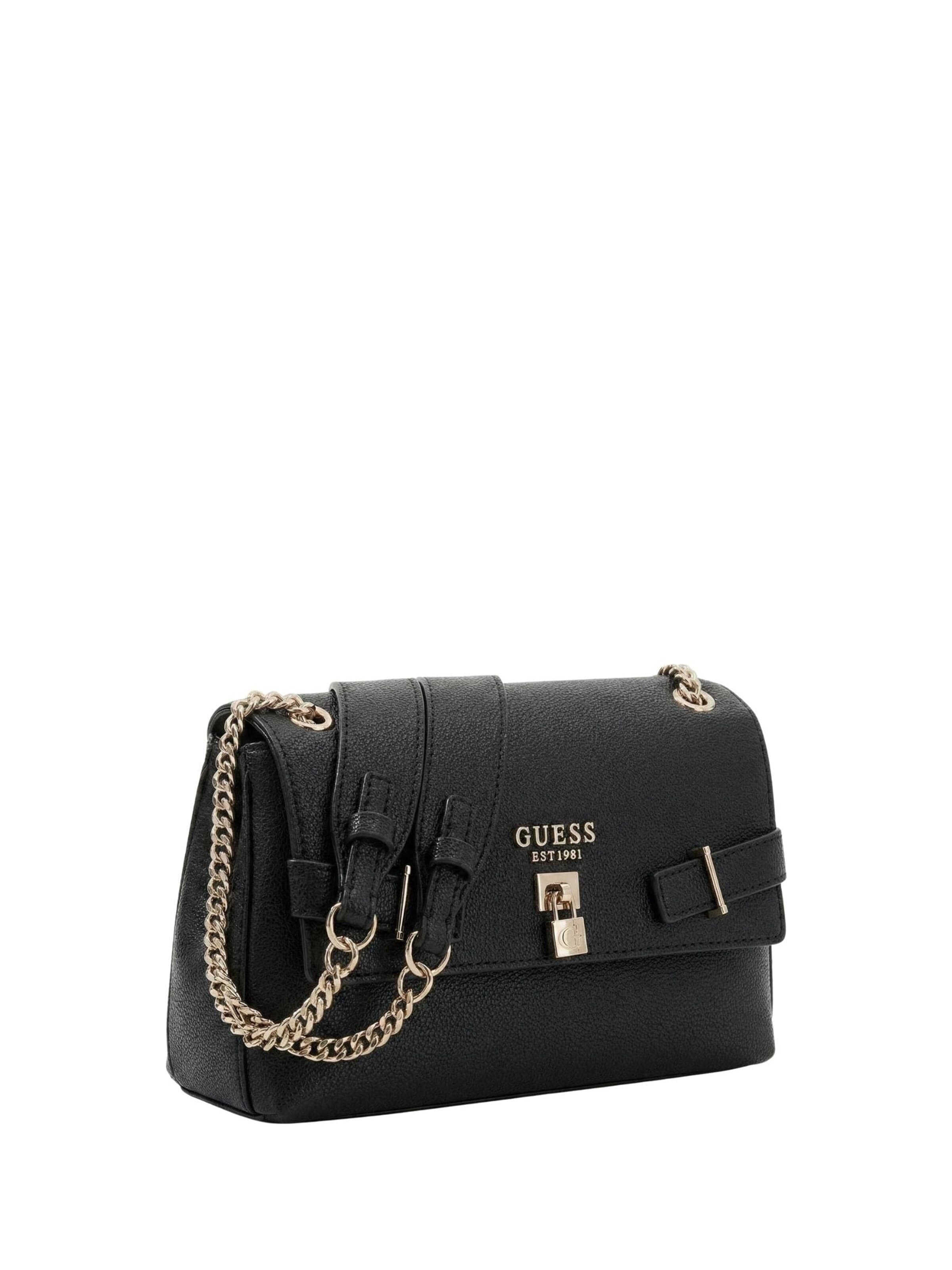 GUESS - Mala de ombro 'Guess Sac Bandoulière Noelle Girlfriend Sa Black' em preto