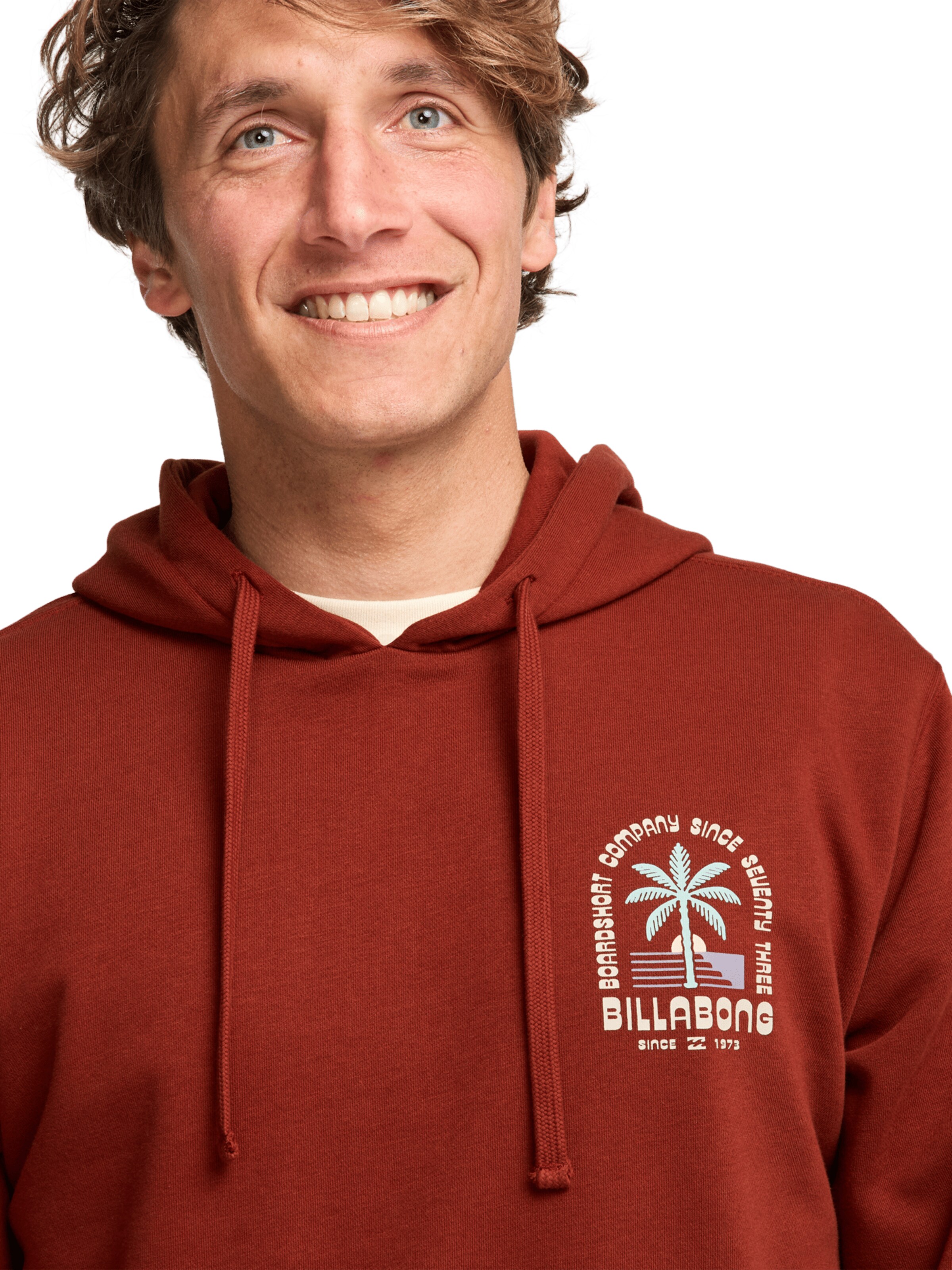 BILLABONG Sweatshirt 'Foundation' in Red
