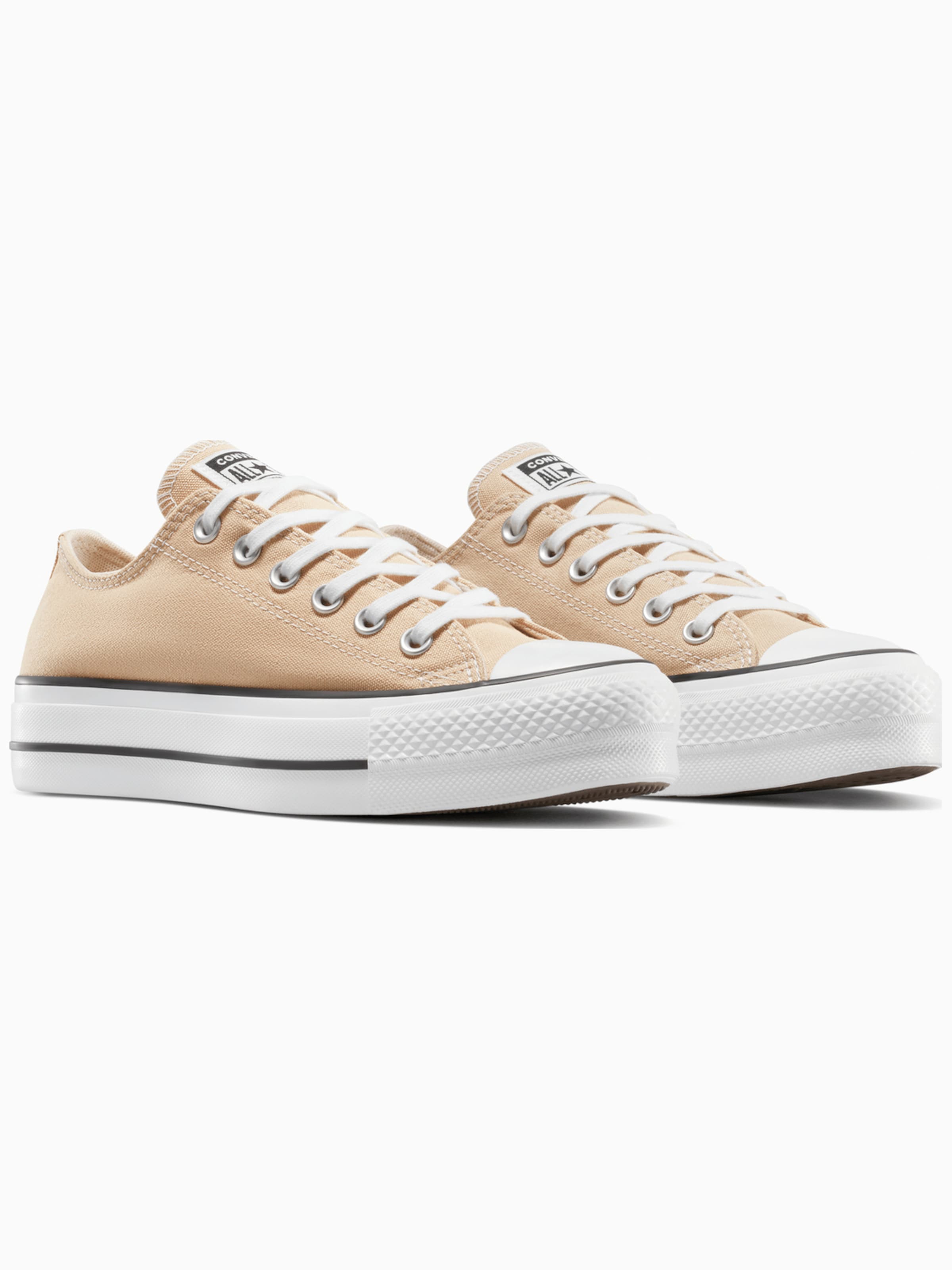 CONVERSE - Zapatillas deportivas bajas 'Converse Chuck Taylor All Star Lift Platform Polka Dots' en beige