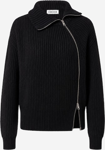 EDITED Strickjacke 'Bariah' in Schwarz: Vorderseite