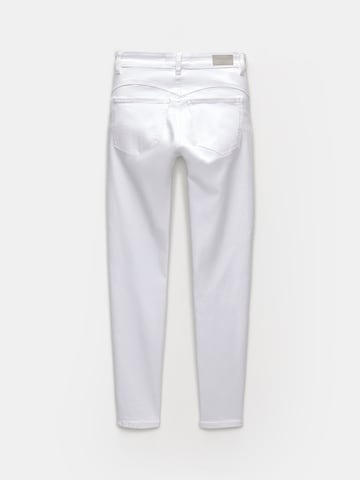 Slimfit Jeans de la Pull&Bear pe alb