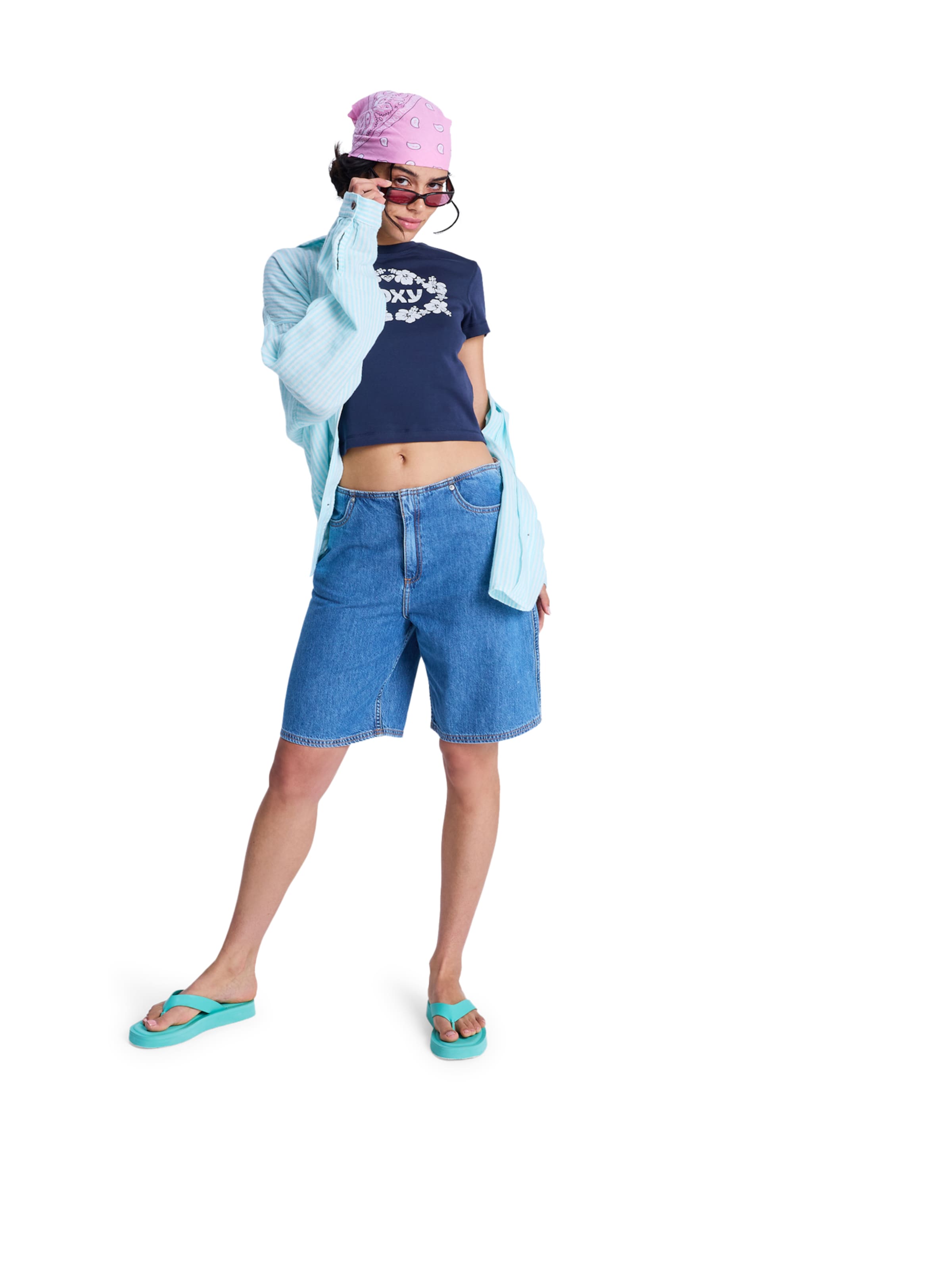 ROXY Shirt 'Sea You Later' in Blue