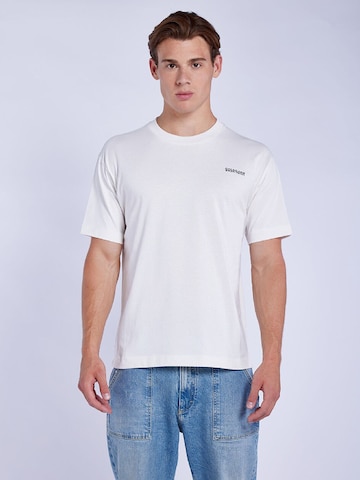 T-Shirt Goldgarn en blanc : devant