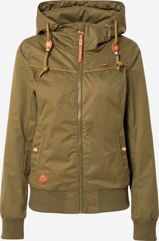 Ragwear Weatherproof jacket 'Jotty' in Green: front